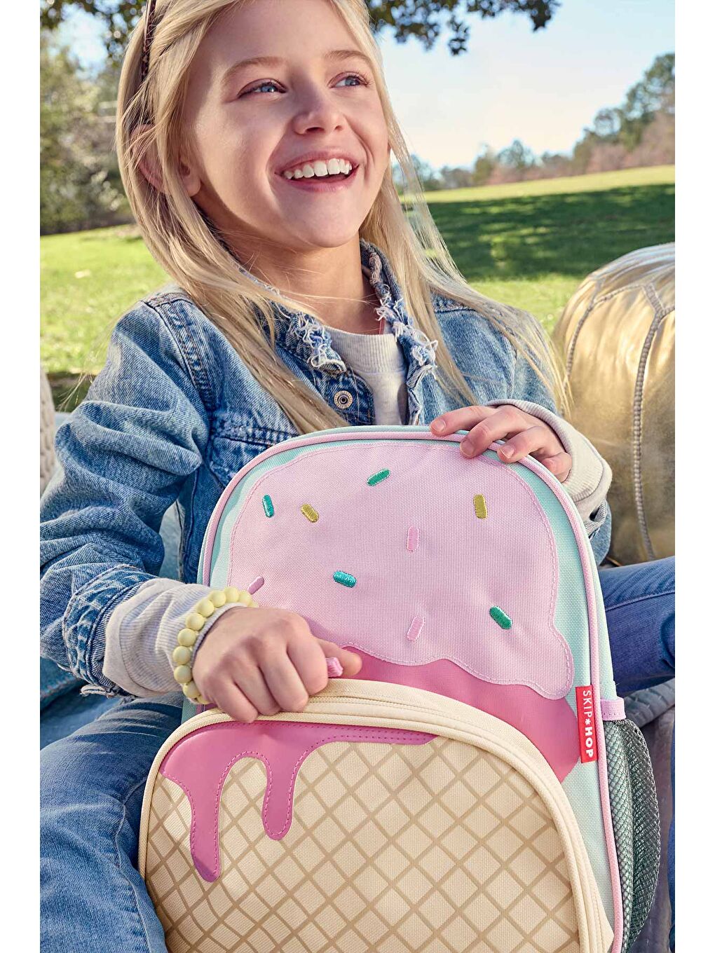 Karışık Çocuk Büyük Boy Sırt Çantası Dondurma-1