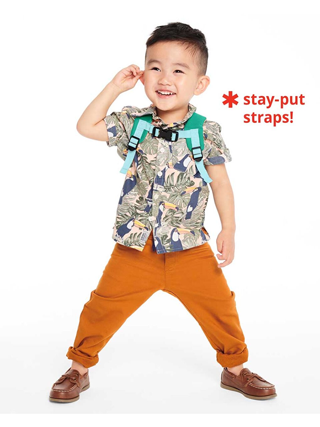 Karışık Çocuk Emniyet Kemerli Sırt Çantası Pug-2