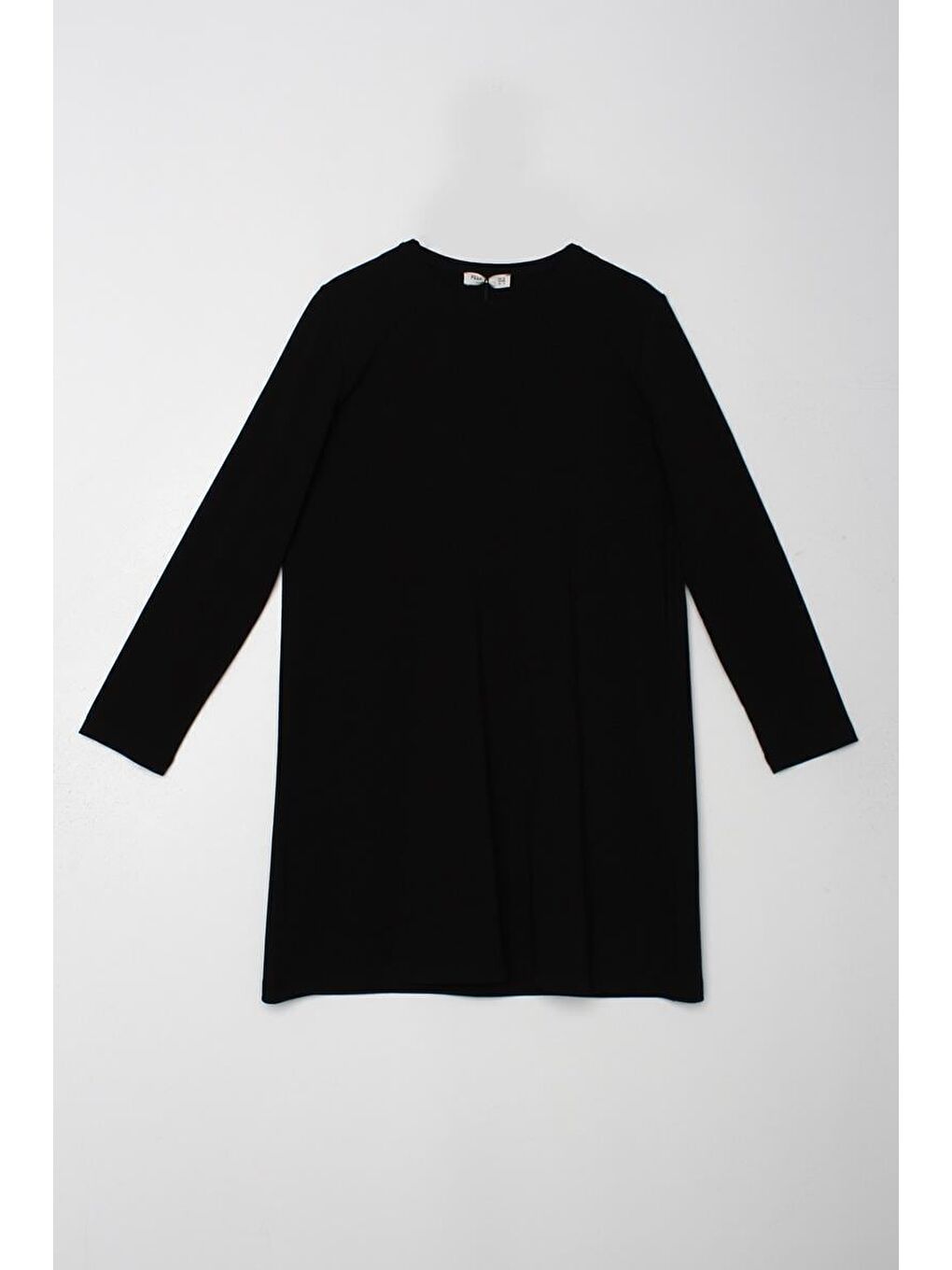 Siyah Basic Pamuklu Süprem Sweat Tunik-4