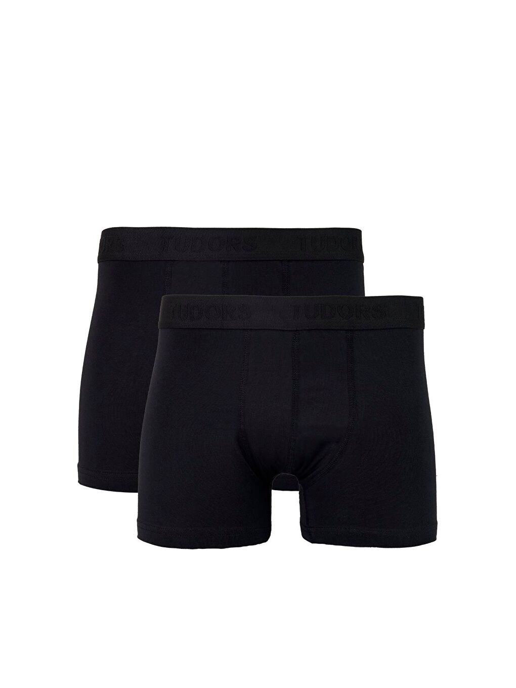 Erkek 2 Li Pamuk Elastanlı Esnek Kumaş Siyah Boxer