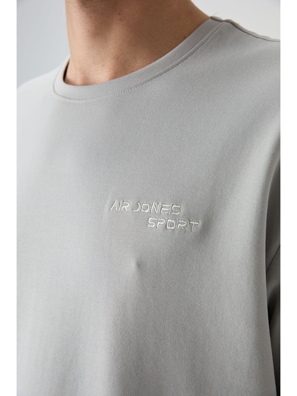 Bej Taş Pamuklu Kalın Yumuşak Dokulu  Fit Nakışlı Erkek Eşofman Takım - 85252-2