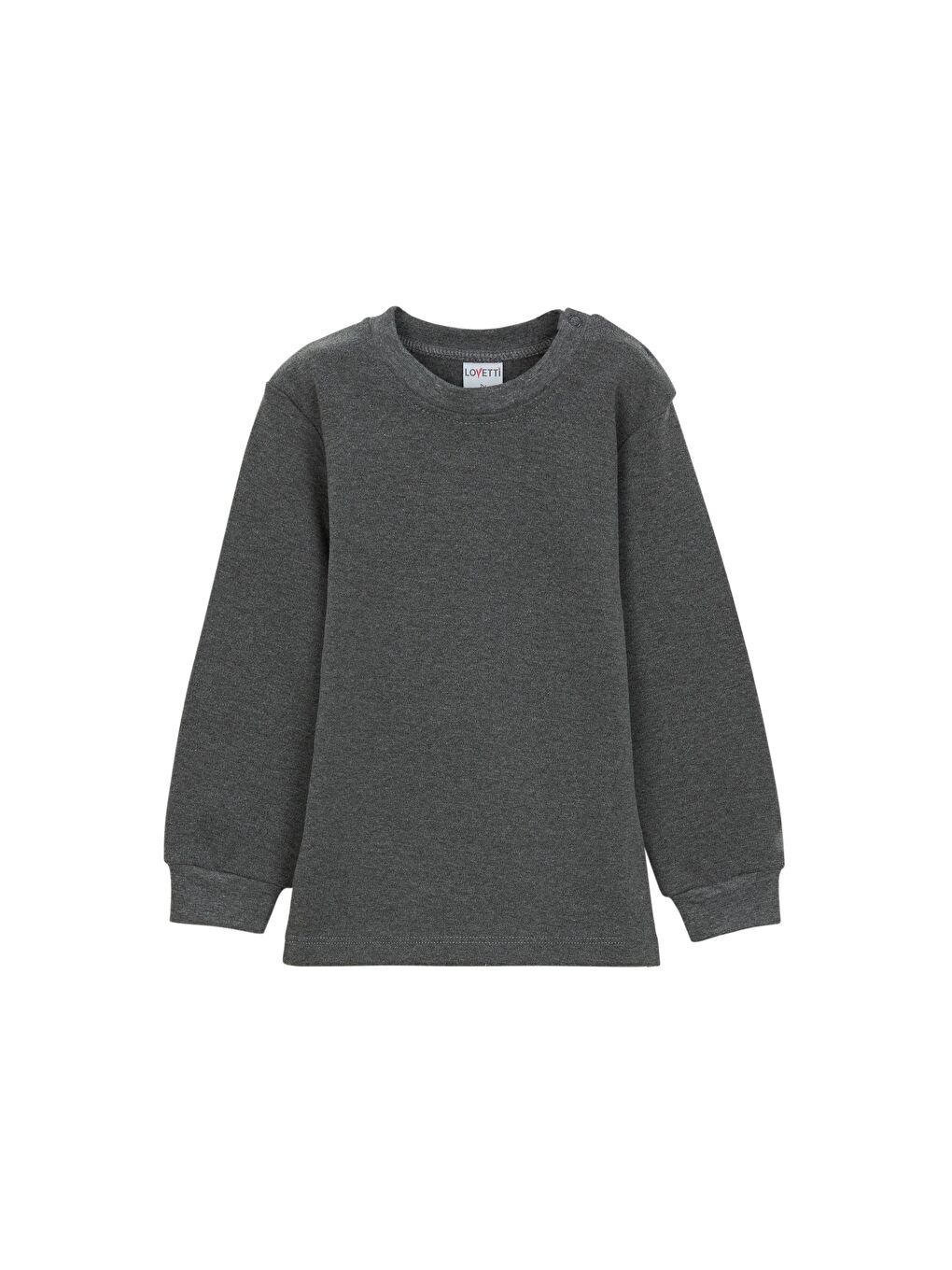 Gri Bisiklet Yaka Kız Bebek Sweathirt