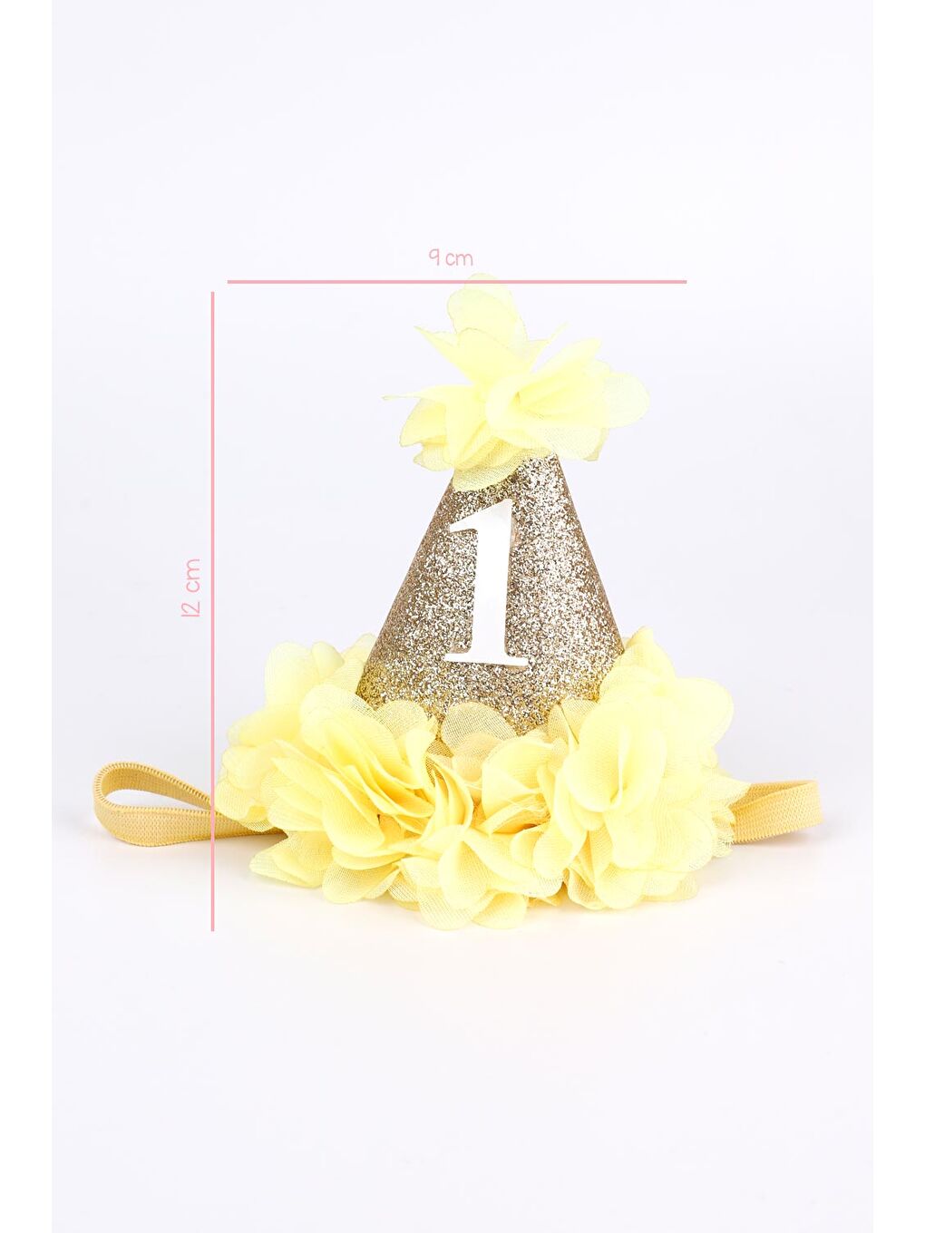 Gri Gümüş 1 Yaş Huni Doğum Günü Tacı-2