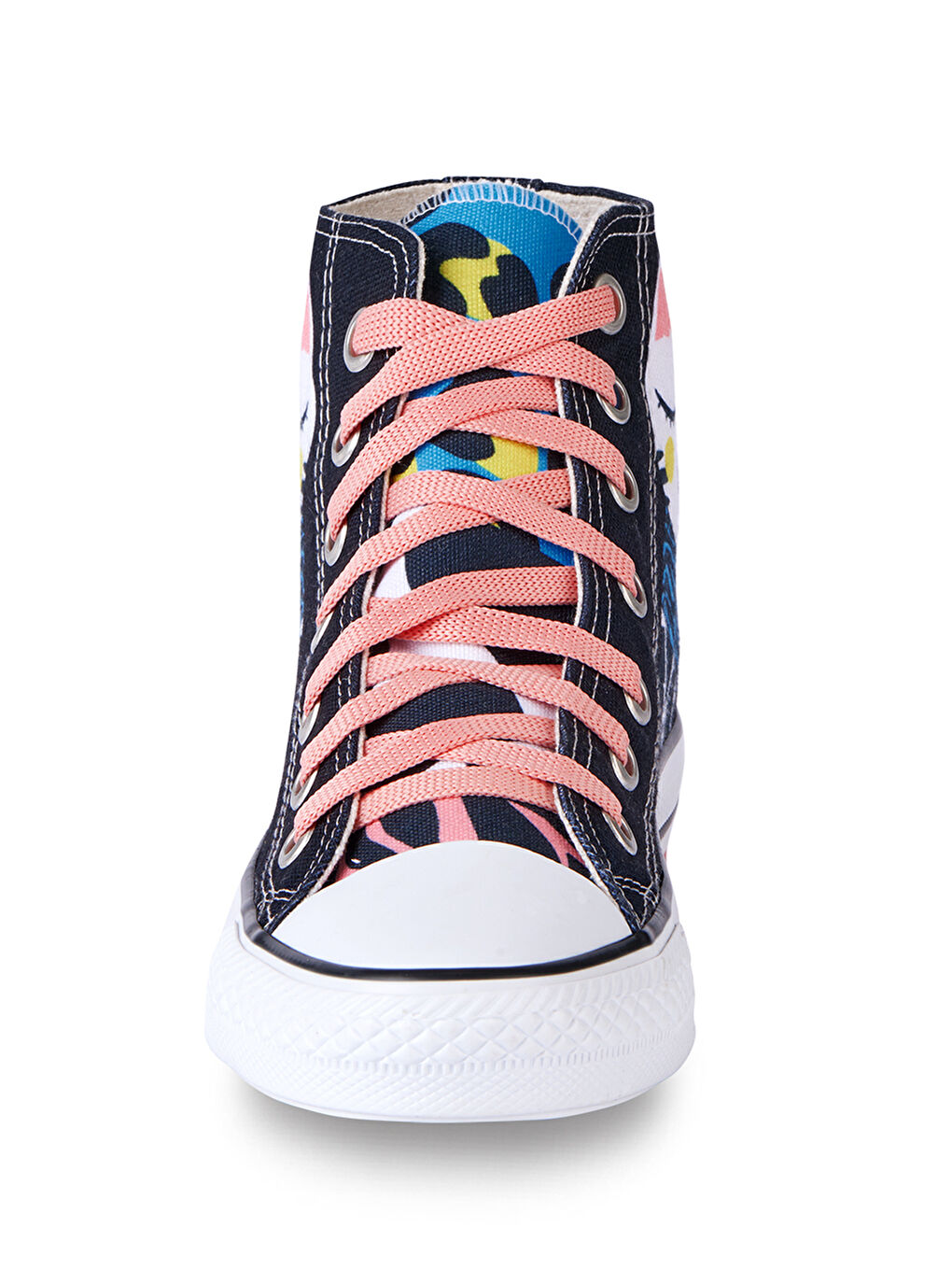 Siyah Orman Kedisi Kız Çocuk Sneakers Spor Ayakkabı-3