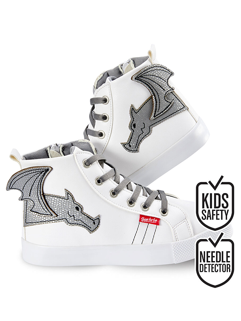 Beyaz Ejderha Erkek Çocuk Sneakers Spor Ayakkabı