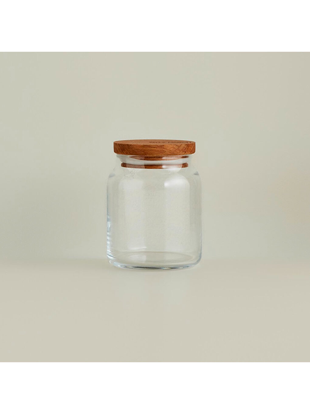 Bej Joye Ahşap Kapalı 2'li Küçük Kavanoz Seti-2