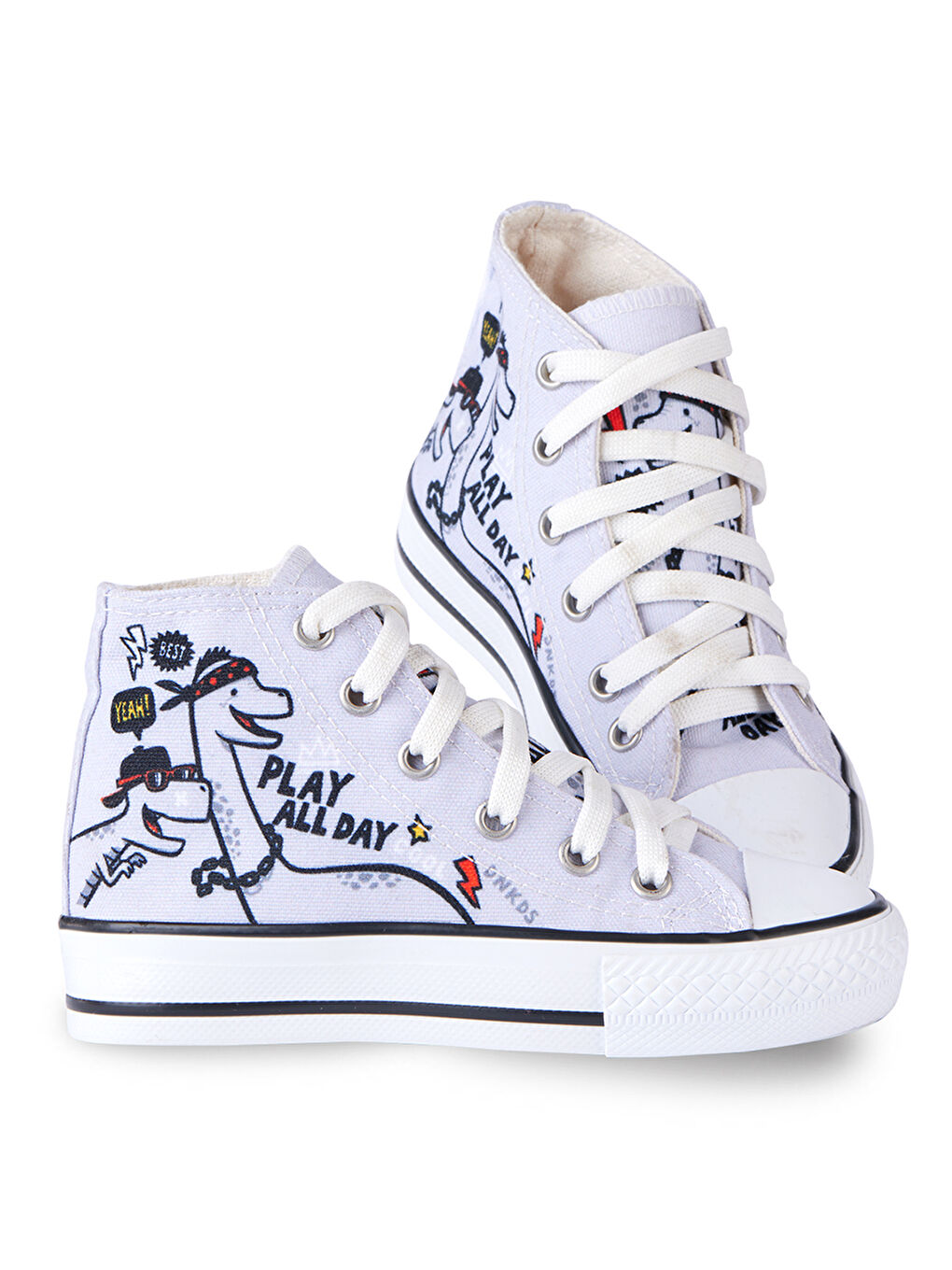 Gri Play Allday Erkek Çocuk Sneakers Spor Ayakkabı-1