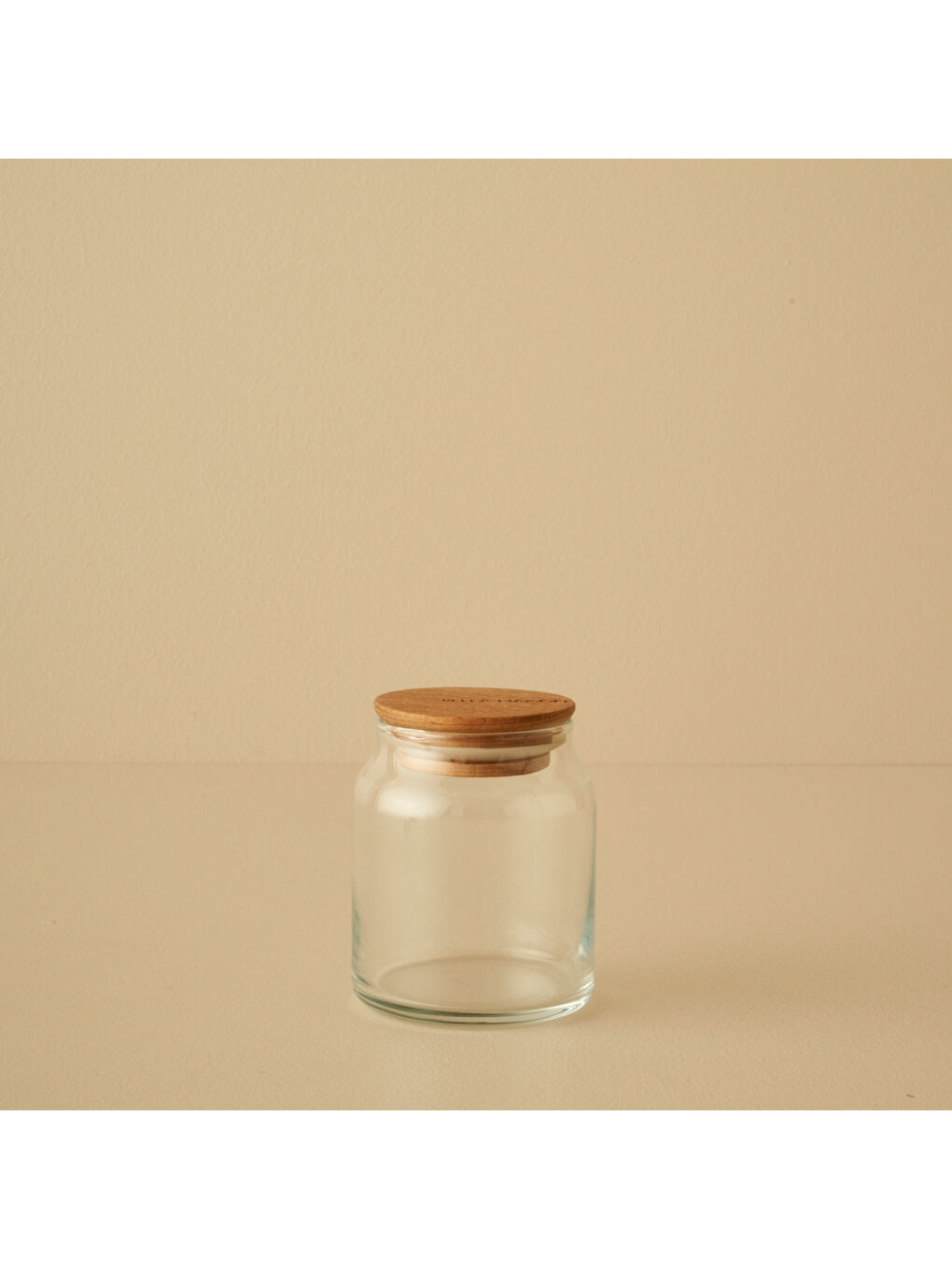 Renksiz Joye Ahşap Kapaklı Kavanoz