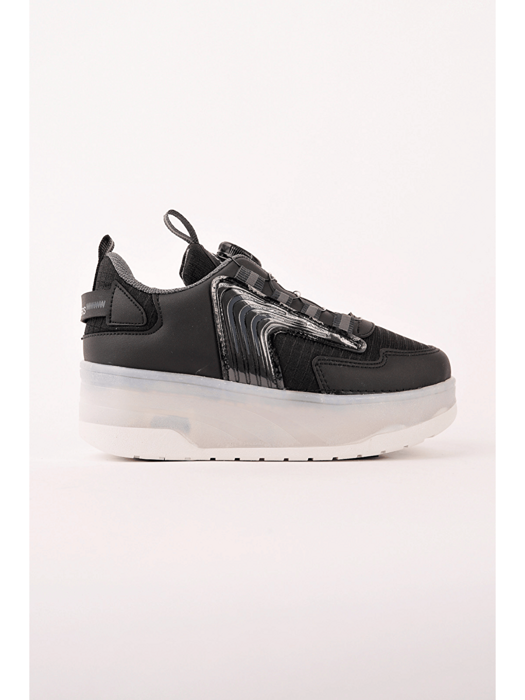 Siyah FLOW Çocuk Işıklı Patenli Tekerlekli Sneaker Spor Ayakkabı-4