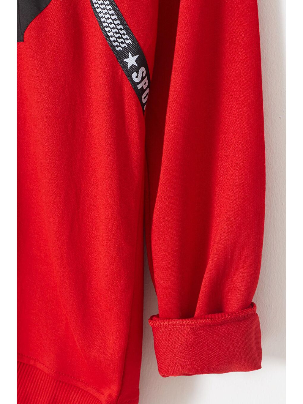 Kırmızı Erkek Çocuk Cepli Kapüşonlu Sweatshirt 9-14 Yaş 14021-2