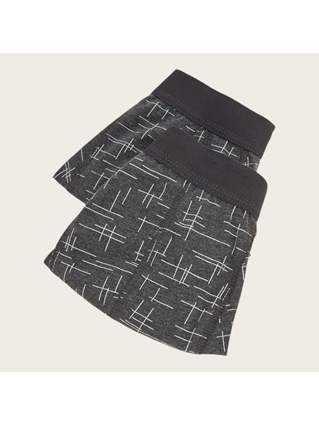 Siyah Standart Kalıp Pamuklu Esnek Erkek Boxer 4'lü-2