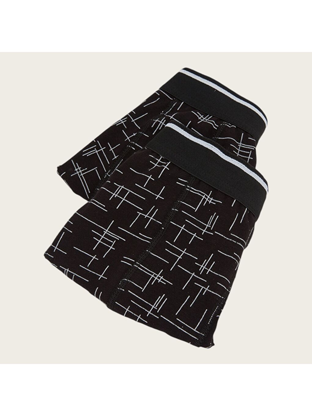 Siyah Standart Kalıp Pamuklu Esnek Erkek Boxer 4'lü-2