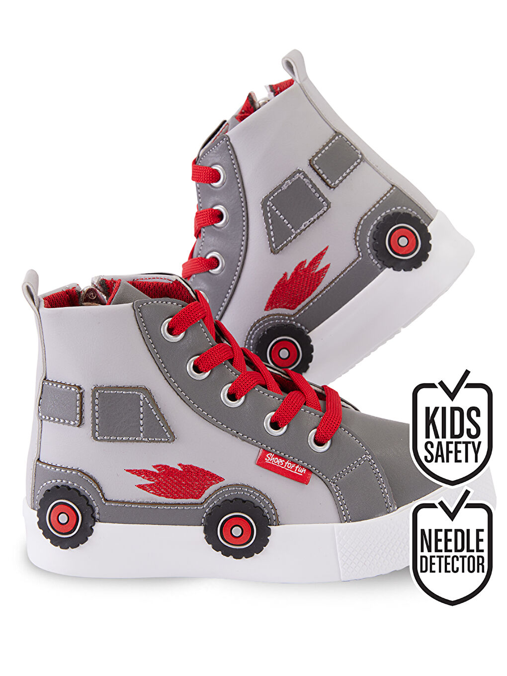 Araba Erkek Çocuk Gri Sneakers Spor Ayakkabı