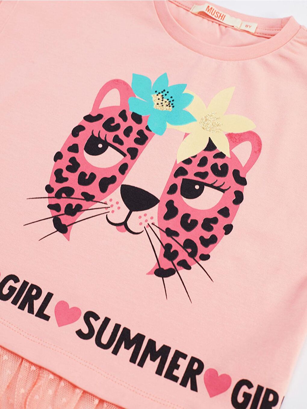 Karışık Summer Girl Kız Çocuk Tunik Tayt Takım-4