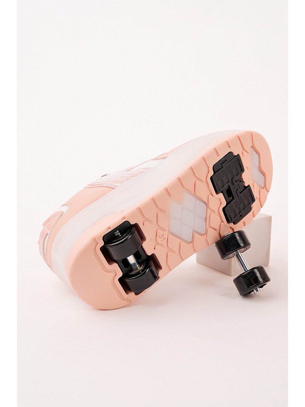 Pembe FLOW Çocuk Işıklı Patenli Tekerlekli Sneaker Spor Ayakkabı-5