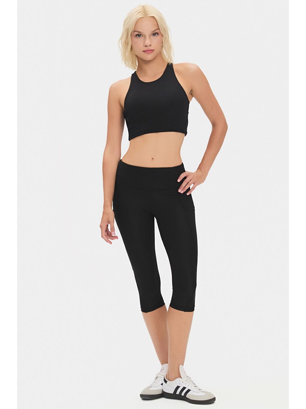 Joystar Siyah Kadın Halter Yaka Içi Sütyenli Tişört - 1