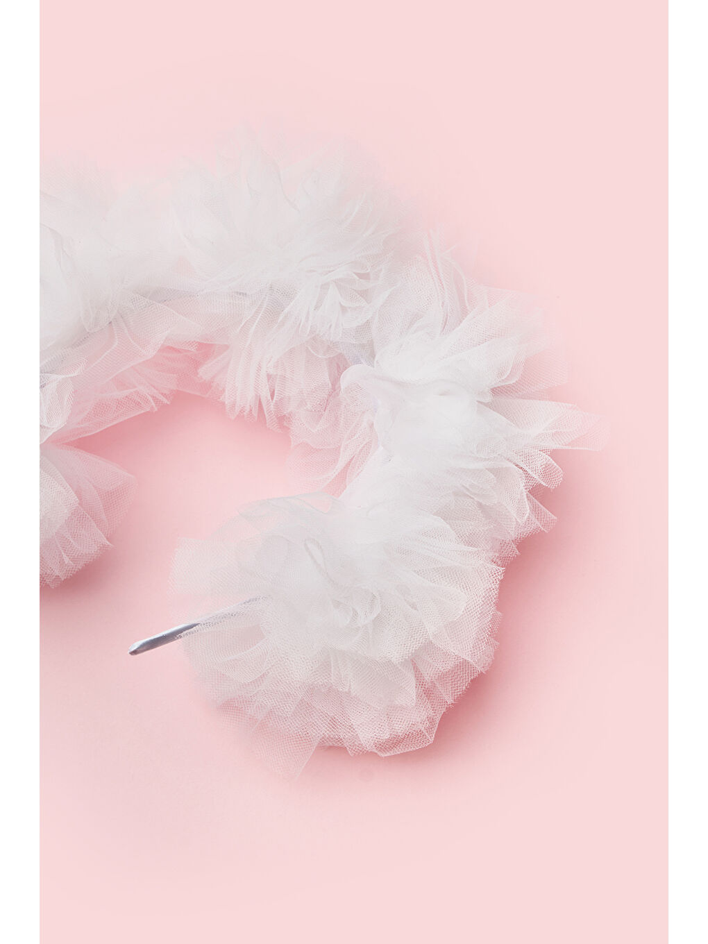 Kırmızı Tül Ponponlu Kız Çocuk Taç-1