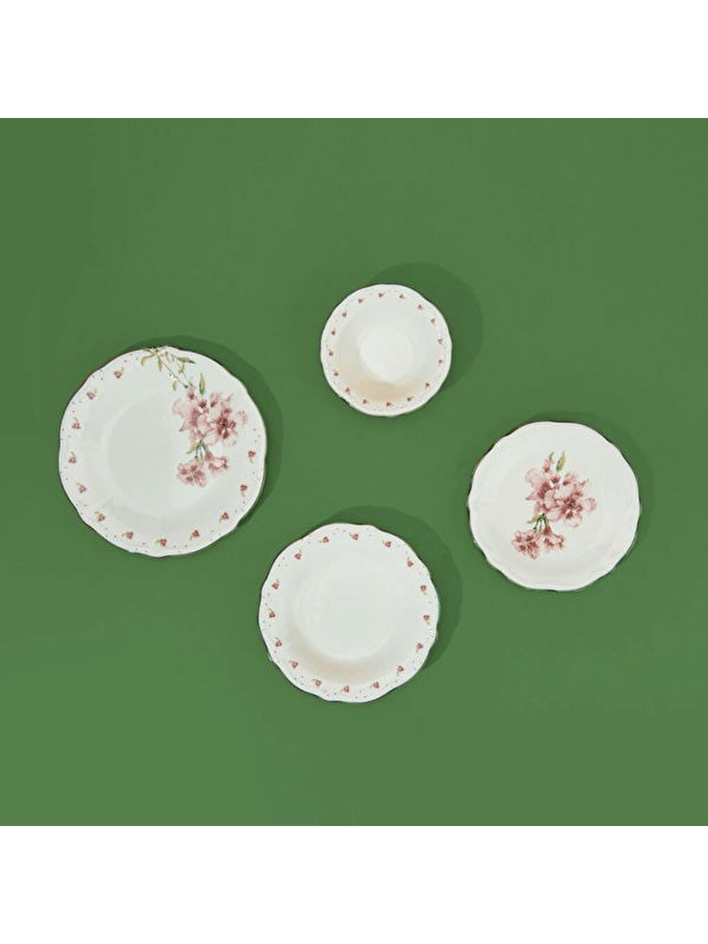 Karışık Kitchen Camellia 24 Parça Yemek Takımı - Renkli-8