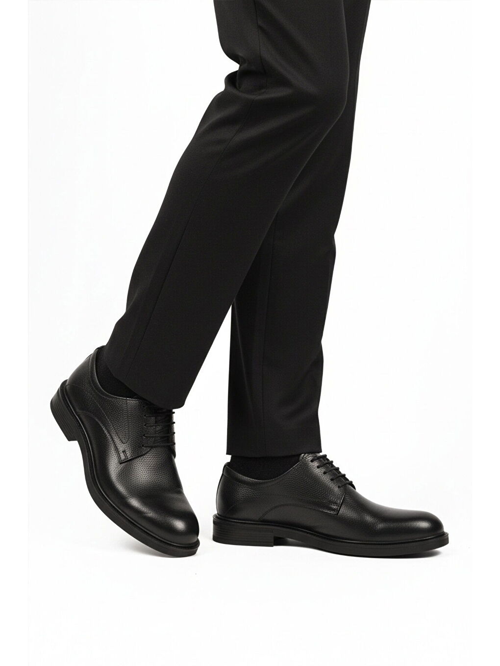 Siyah Hakiki Deri Kaymaz Taban Erkek klasik Ayakkabı 623 M