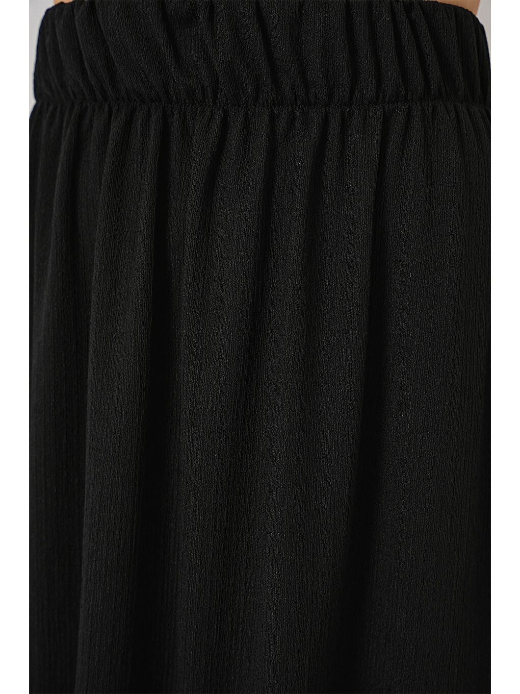 1886 Uzun Örme Etek - Siyah-4