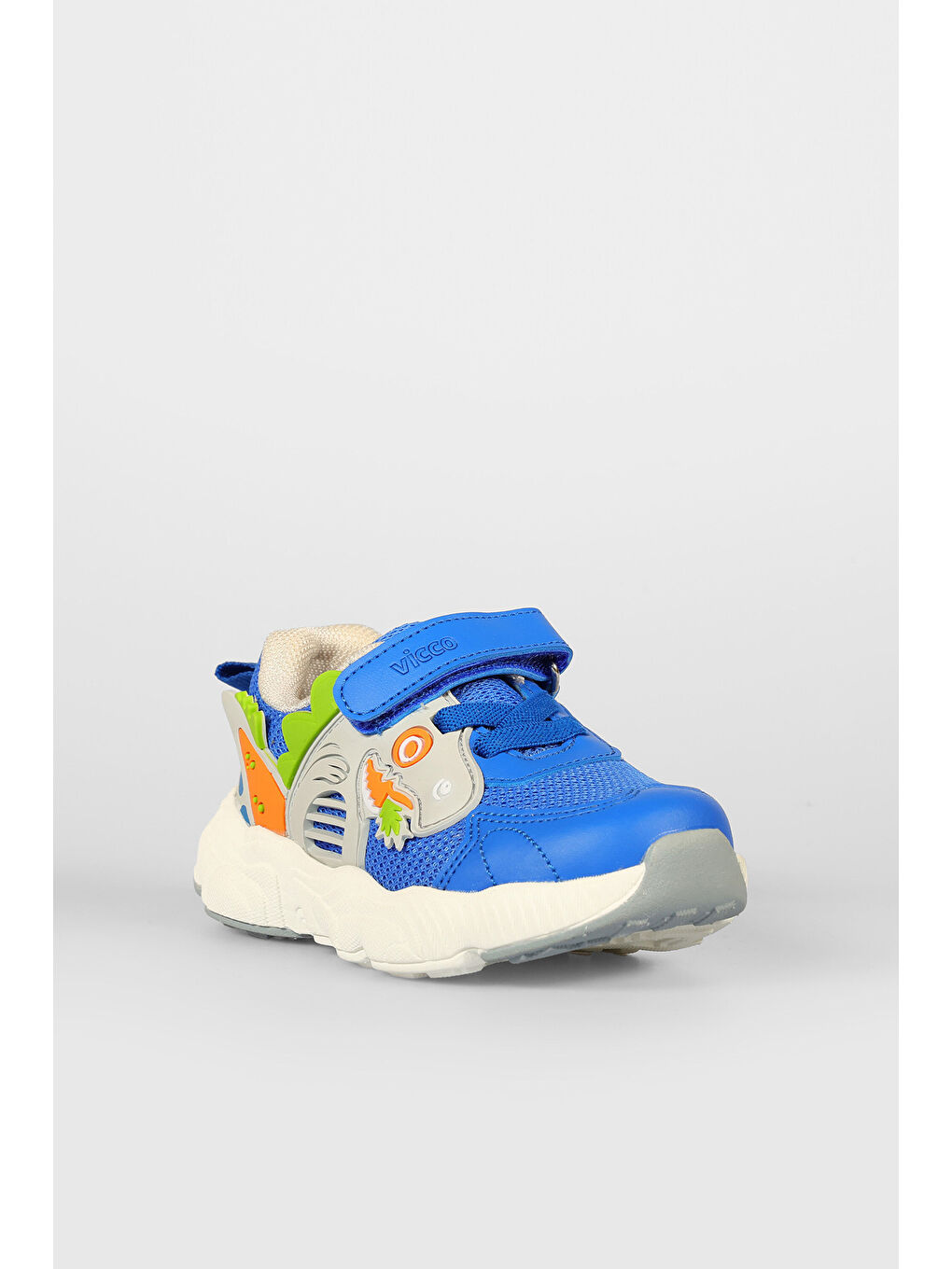 Tuna Baskılı Erkek Bebek Saks Mavi Spor Ayakkabı-2