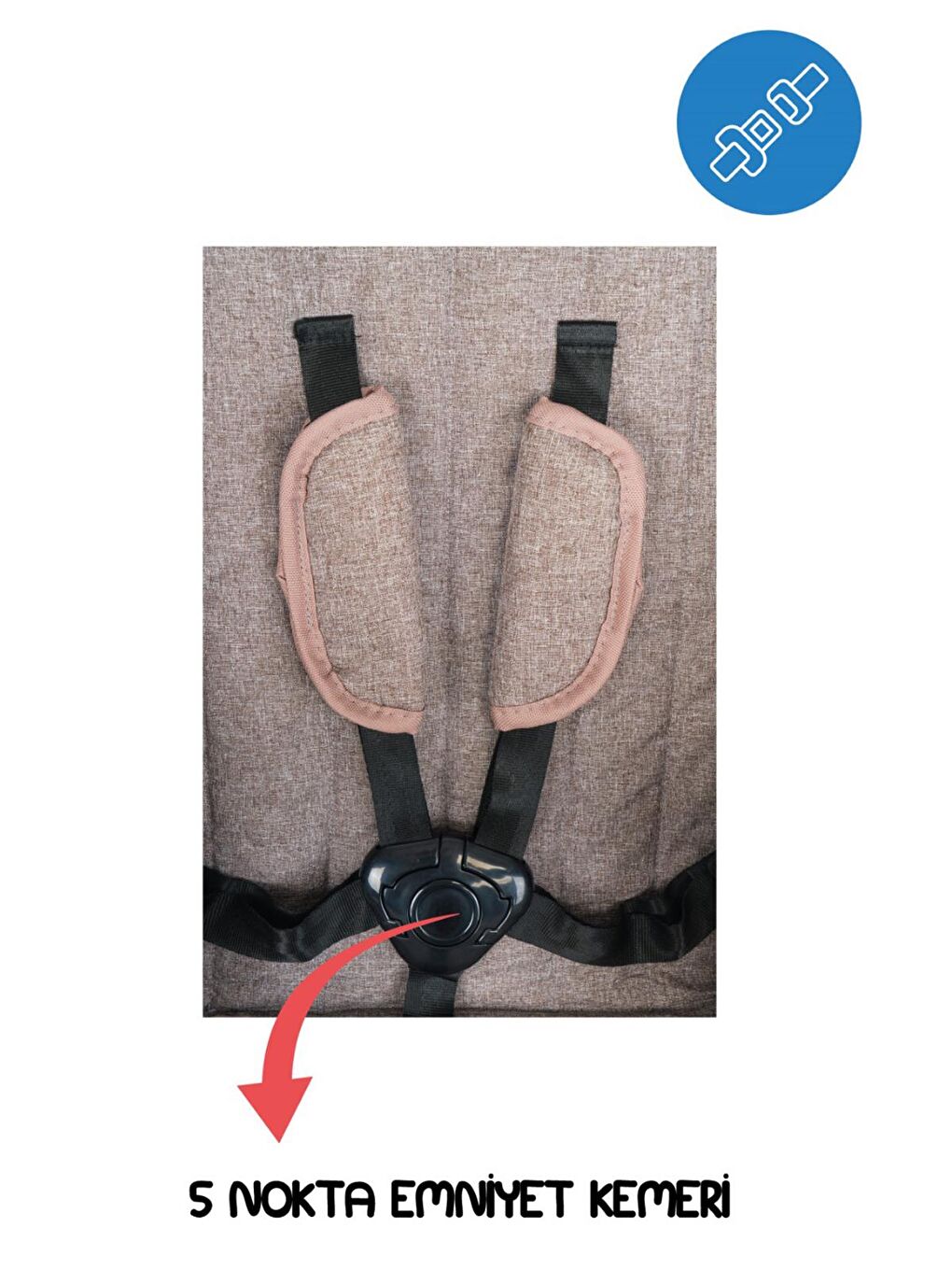 Baston Puset Bebek Arabası - Kahverengi Standart-2