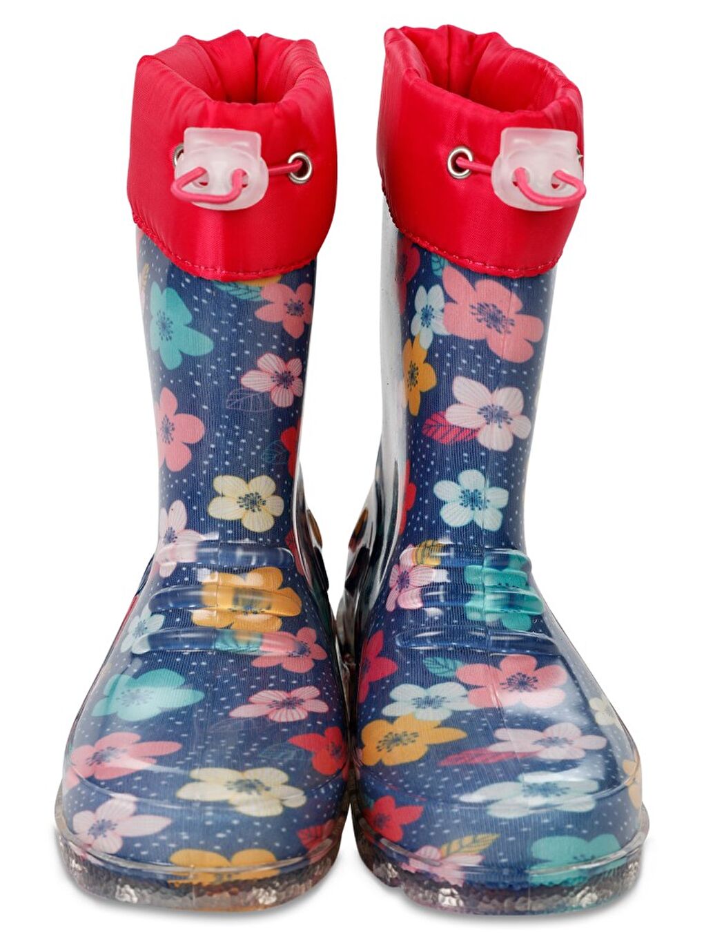 Boots Çiçekli 30- Yağmur Çizmesi - Lacivert 33-2