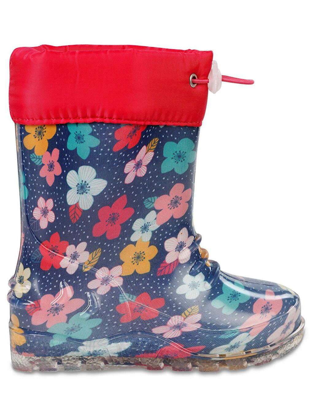 Boots Çiçekli 30- Yağmur Çizmesi - Lacivert 33-9