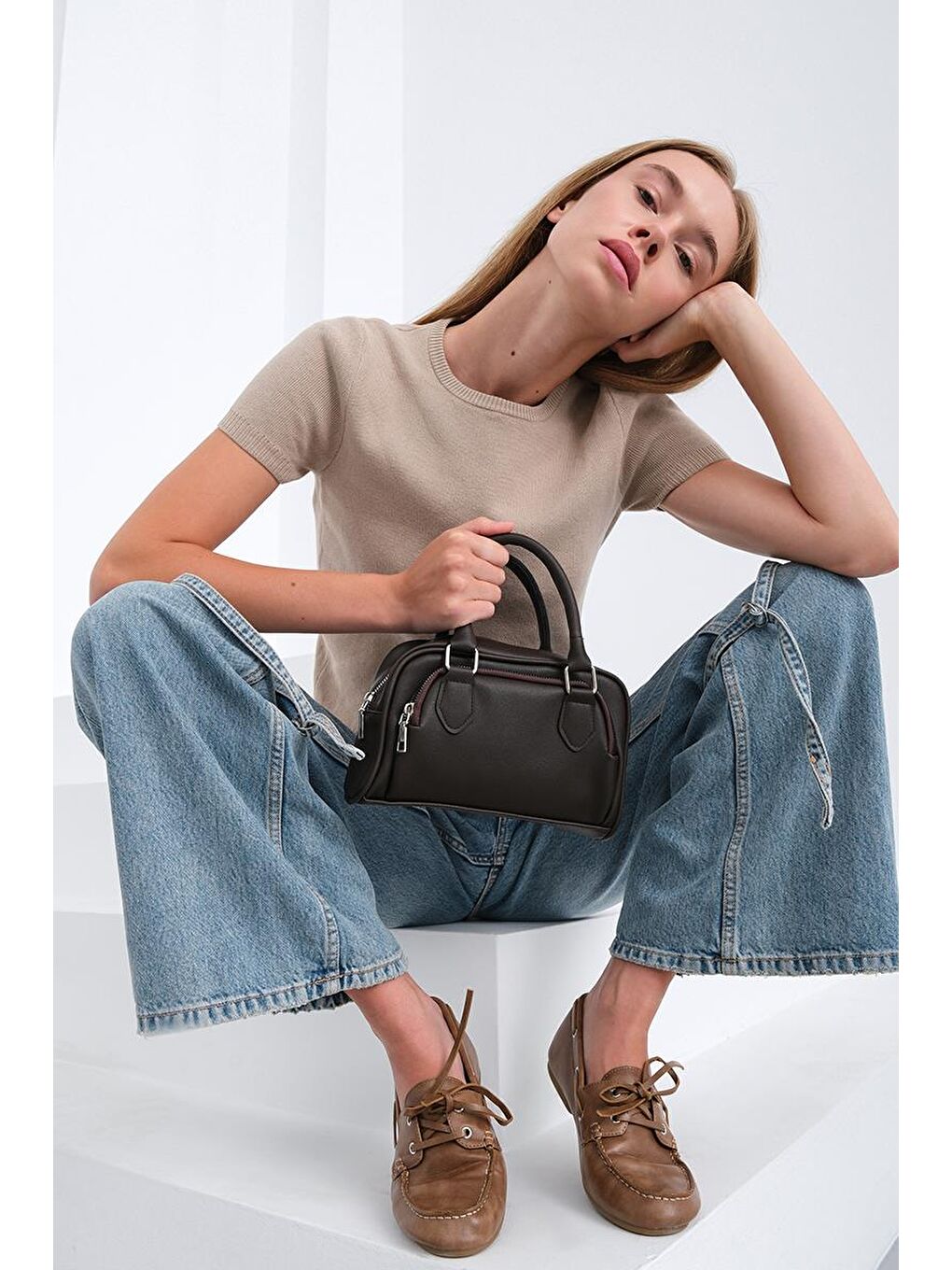 Kahverengi Cose Bowling Çapraz Çanta Kahve-2