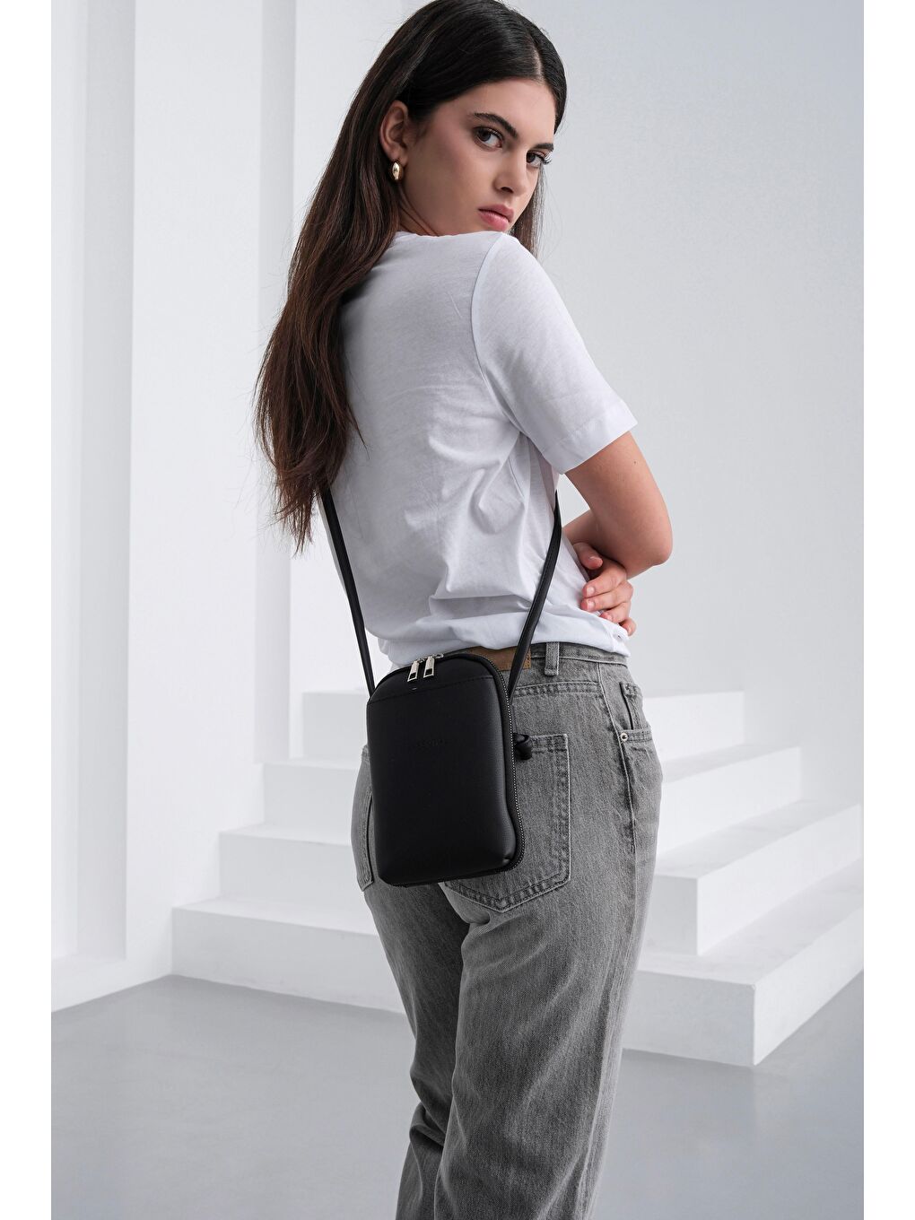 Vux Çapraz Çanta Siyah-2