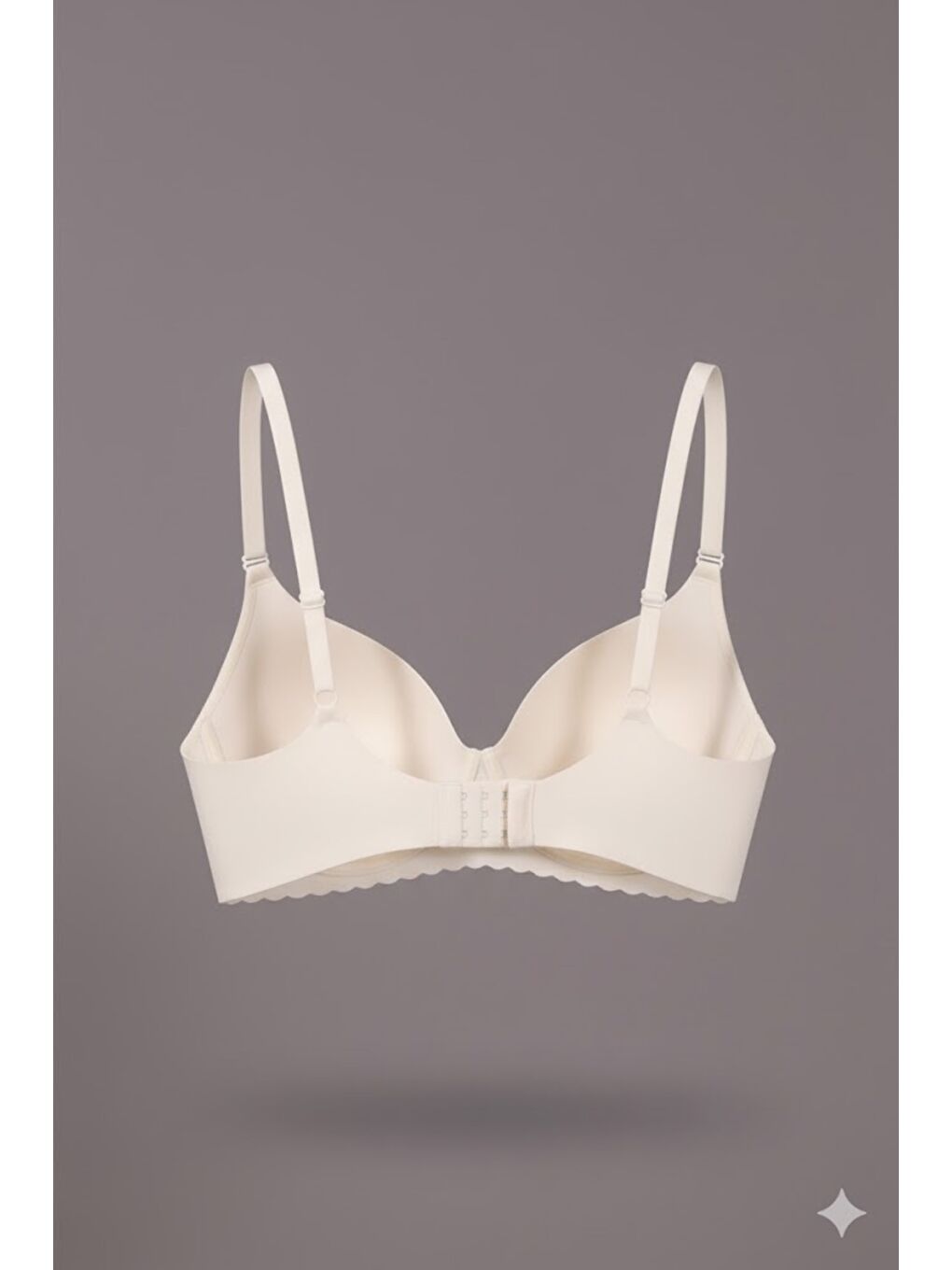 Balensiz Dikişsiz Lazer Çıkarılabilir Pedli Sütyen C26110 Ekru-1