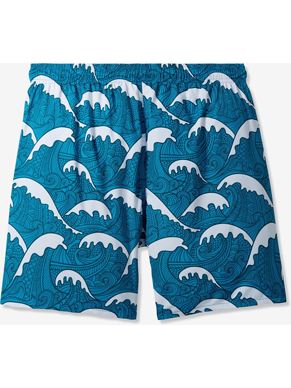 Petrol Erkek Regular Fit Baskılı Deniz Şortu-4