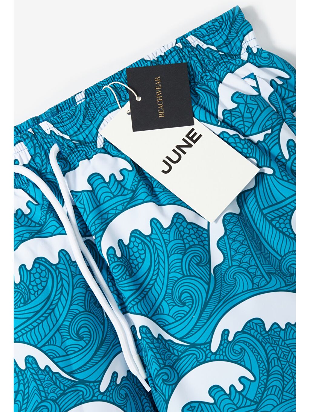 Petrol Erkek Regular Fit Baskılı Deniz Şortu-5