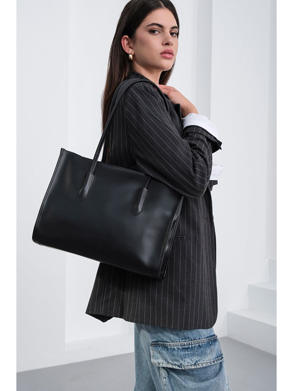 Paella Omuz Çantası Siyah