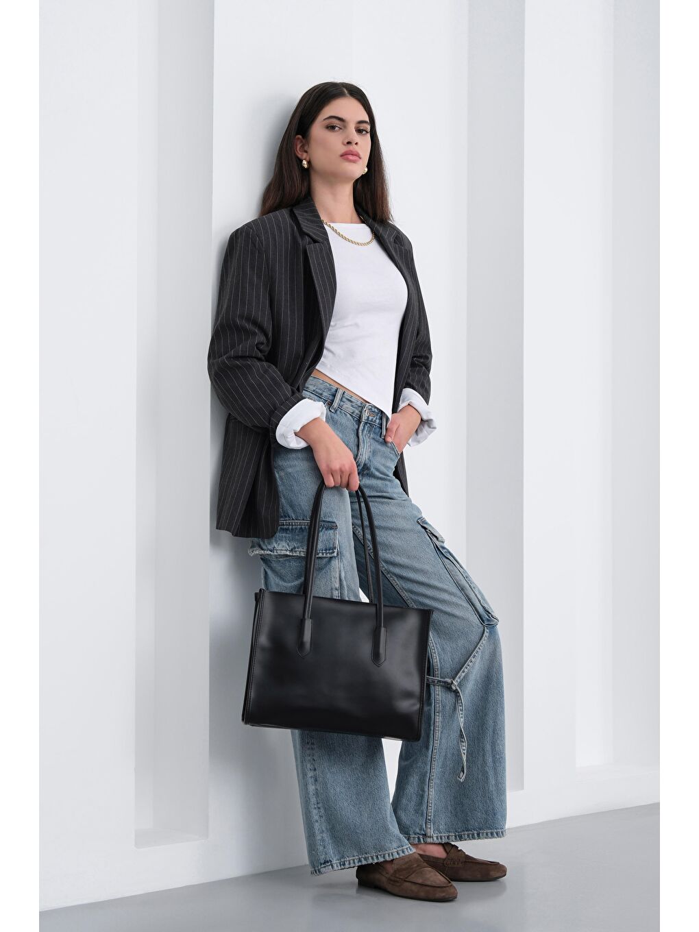 Paella Omuz Çantası Siyah-2