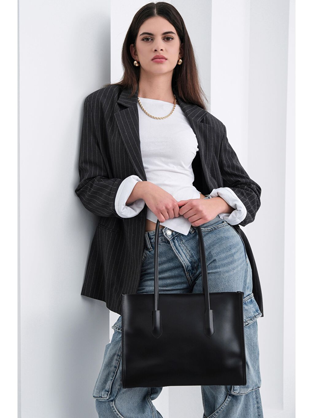 Paella Omuz Çantası Siyah-4