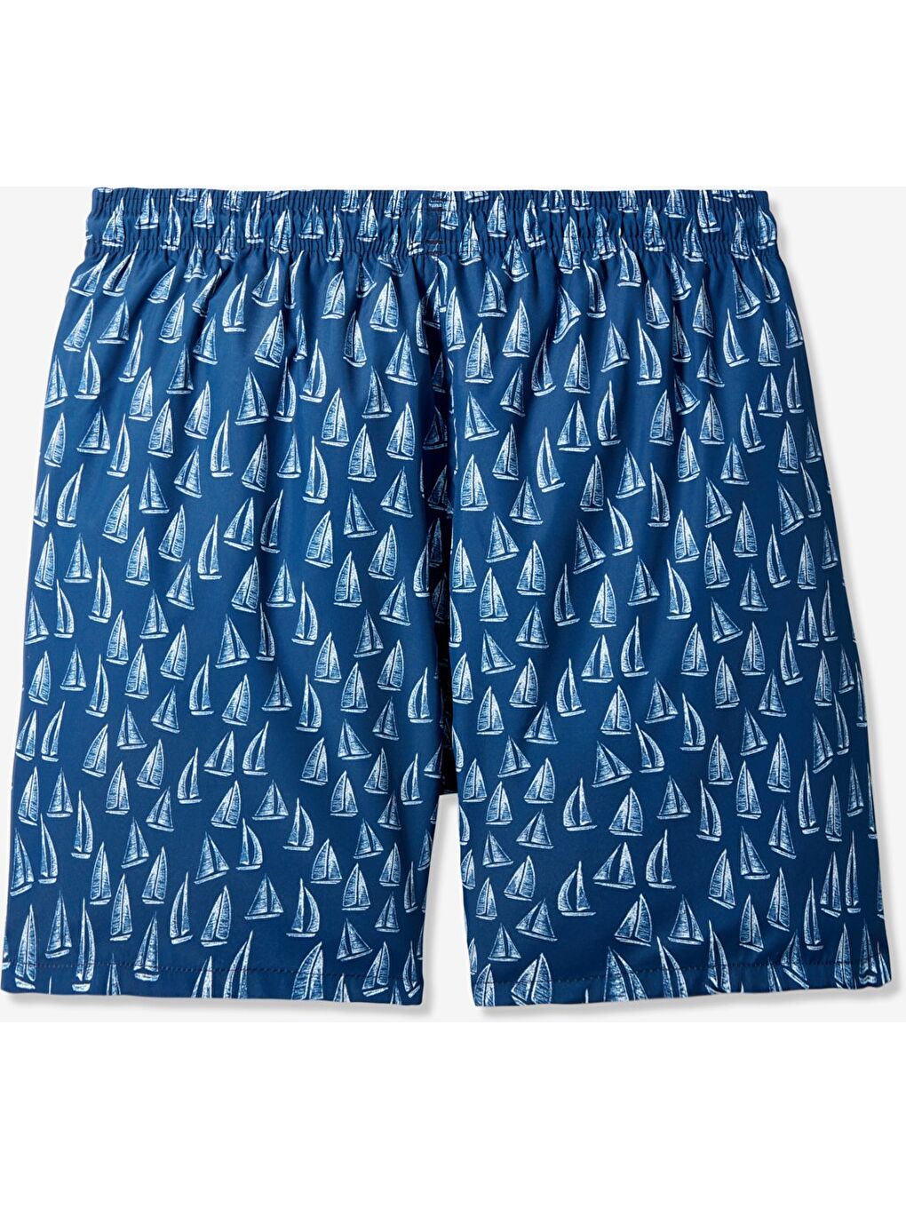 Lacivert Erkek Regular Fit Baskılı Deniz Şortu-4