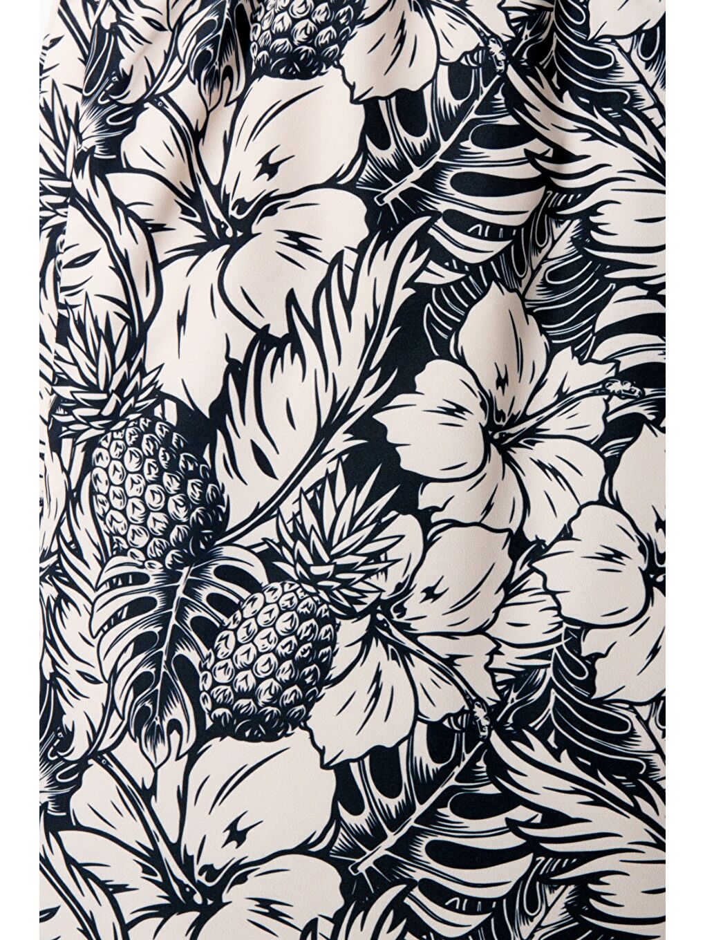 Siyah Erkek Regular Fit Baskılı Deniz Şortu-5