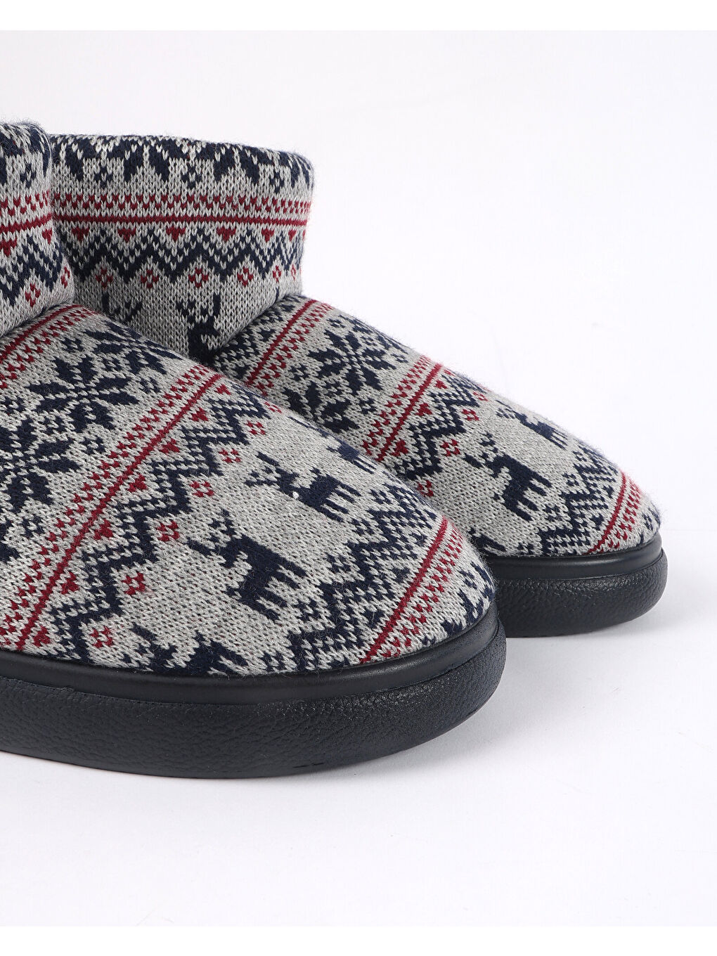 Kırmızı Erkek Triko Detaylı Panduf - JONAS-1