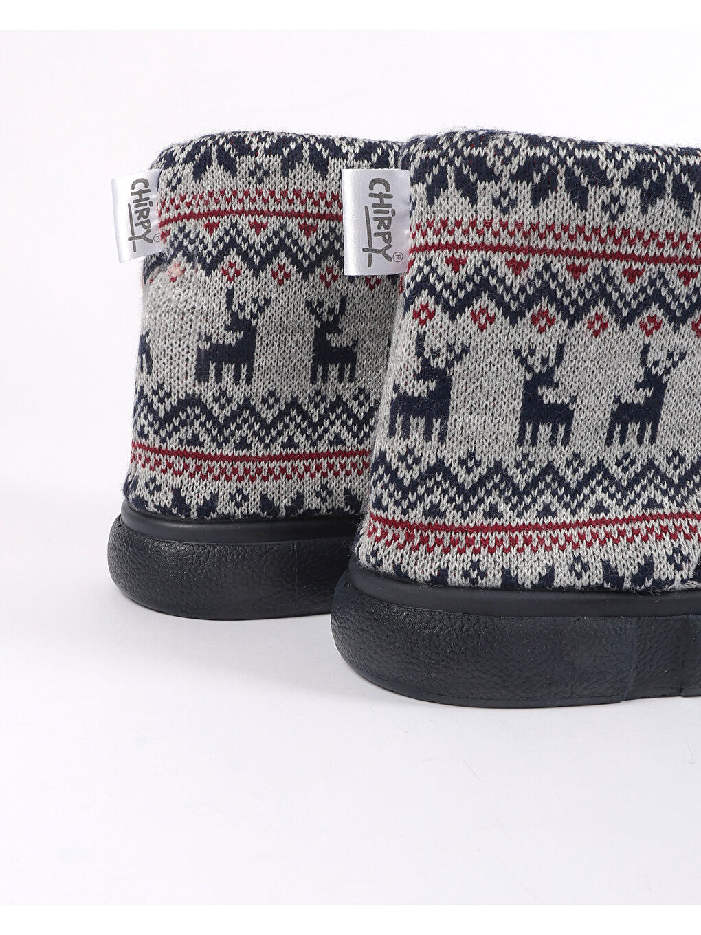 Kırmızı Erkek Triko Detaylı Panduf - JONAS-2