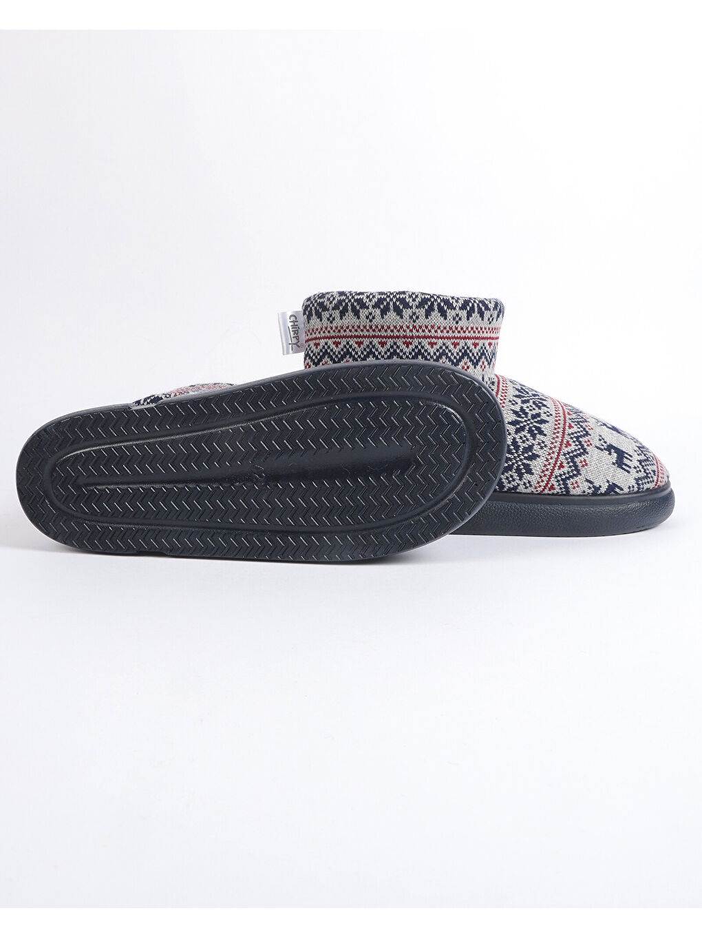 Kırmızı Erkek Triko Detaylı Panduf - JONAS-4