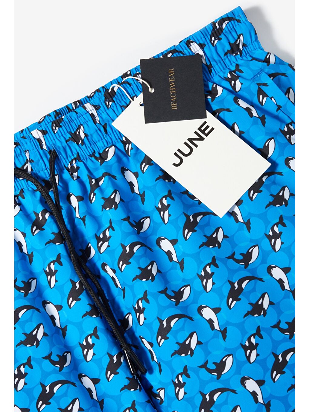 Mavi Erkek Regular Fit Baskılı Deniz Şortu-5