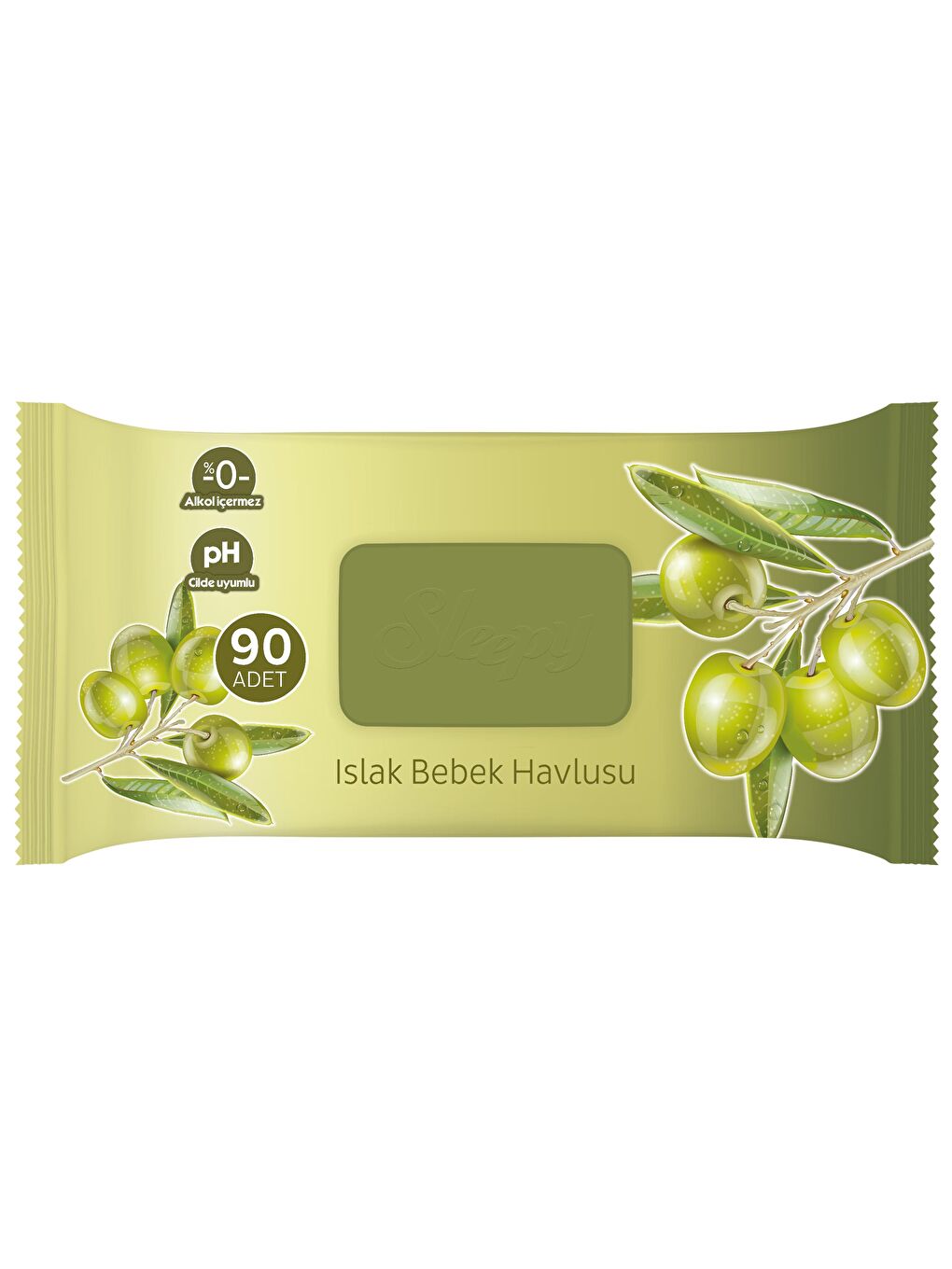 12'li Paket Doğal Zeytinyağlı ve Pamuklu Islak Bebek Havlusu 12X90 (1080 Yaprak)-2