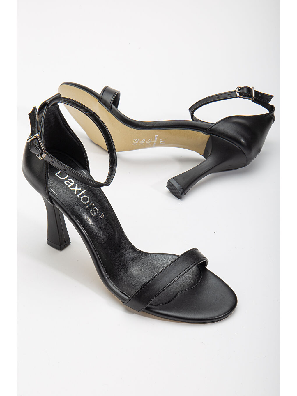 Siyah D325 Kadın Günlük Ortopedik Klasik Topuklu Ayakkabı-7