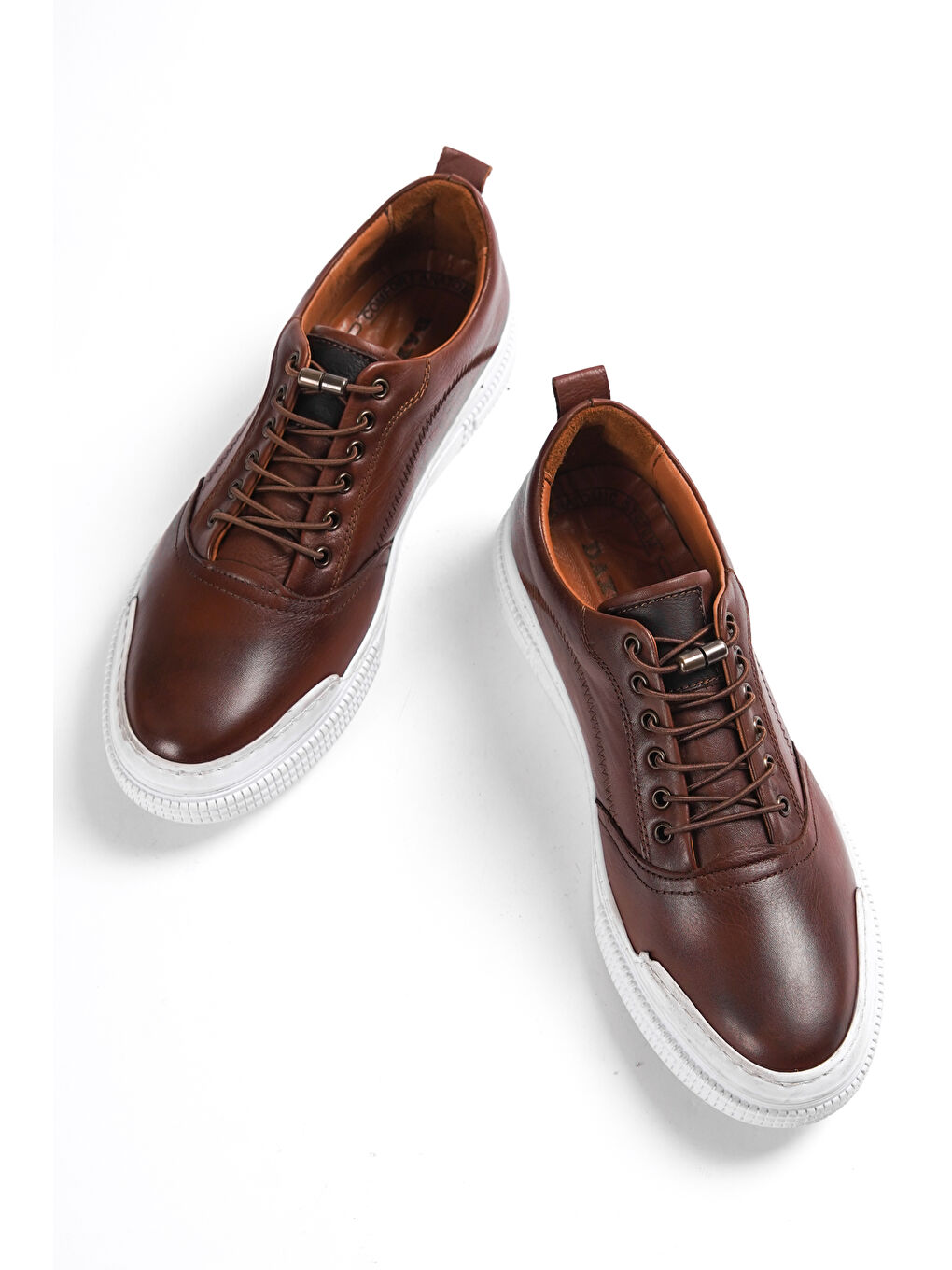 Kahverengi Sneaker Ortopedik Hakiki Deri Erkek Ayakkabı-1