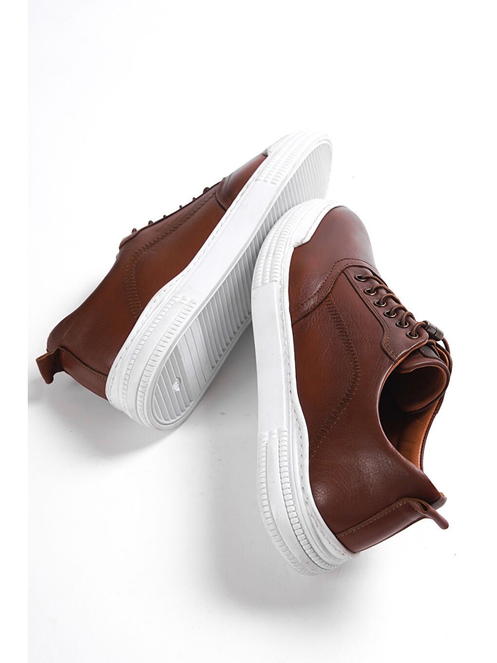 Kahverengi Sneaker Ortopedik Hakiki Deri Erkek Ayakkabı-5