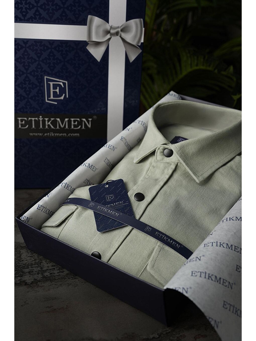 Bej Açık Taş Rengi Slimfit Gerçek Jean Erkek Gömlek-3