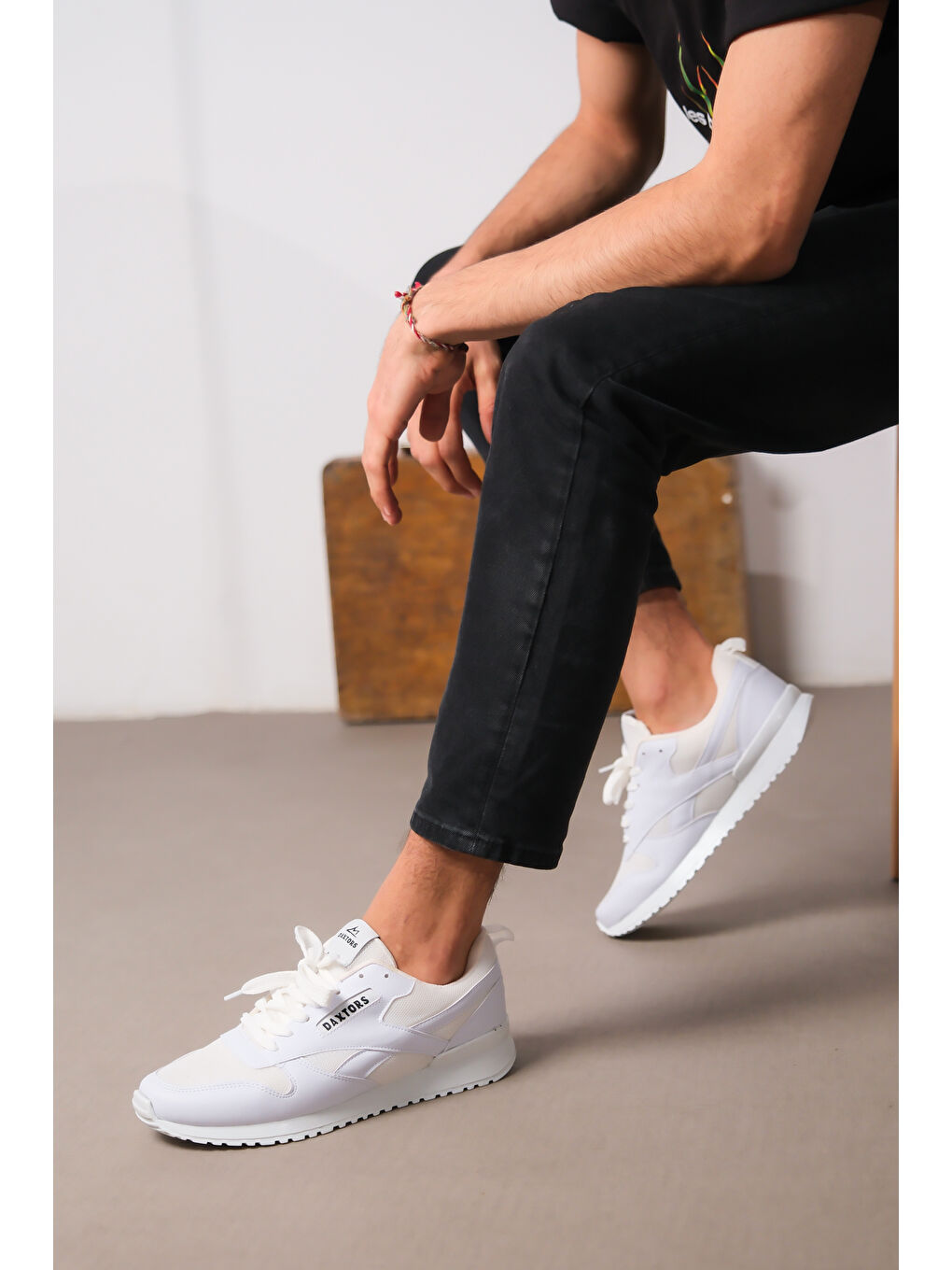 Beyaz D0061 Günlük Ortopedik   Unisex Sneaker Spor Ayakkabı-1