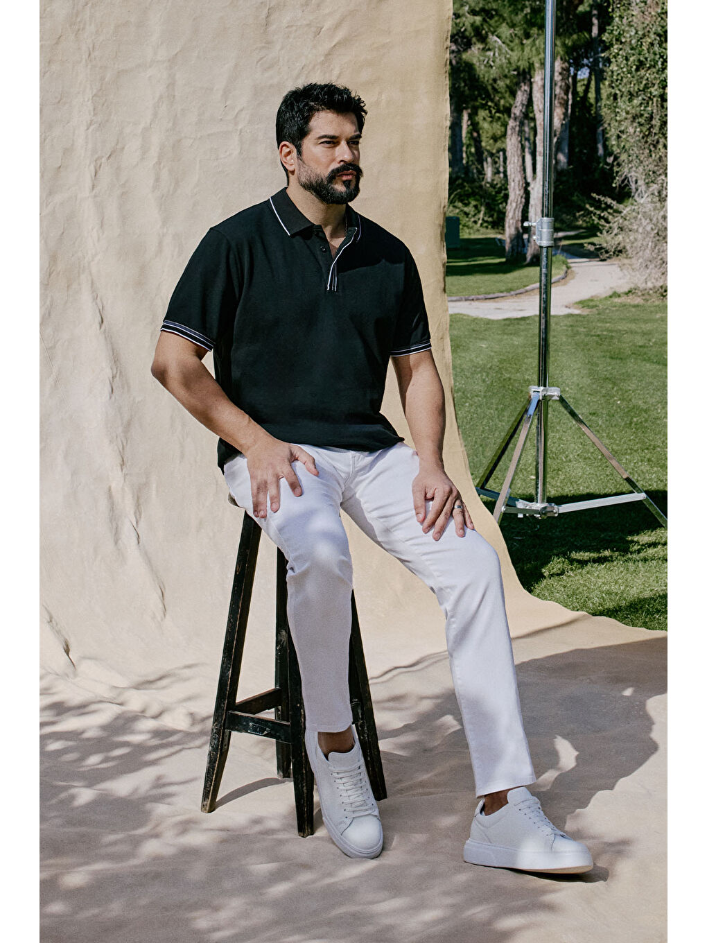 Erkek Beyaz 360 Derece Her Yöne Esneyen Rahat Slim Fit Pantolon-2