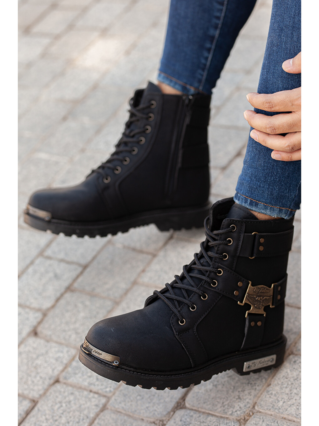 Siyah D218 Unisex Kışlık Kar Botu-5